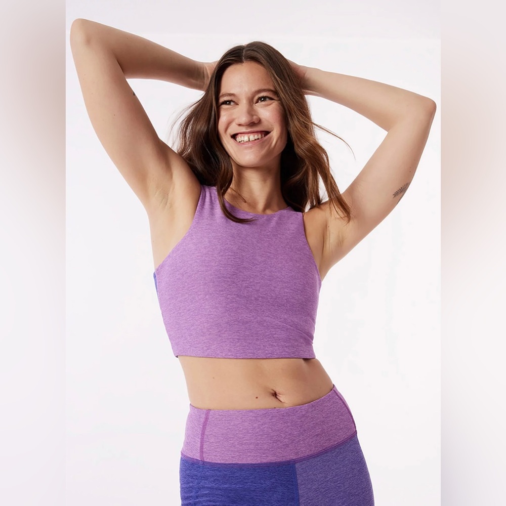 Outdoor Voices Purple Crop Top